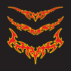 Modern Tribal Border and Tatto Set