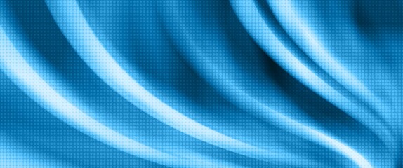 blue abstract wave with motion blur and halftone texture