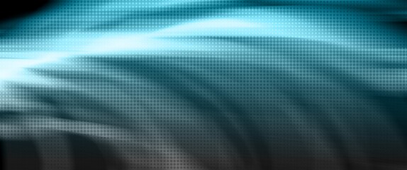 blue and grey abstract wave with motion blur and halftone texture