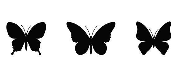 butterfly silhouette vector