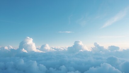 Sky Landscape Featuring Clouds, Sunlight, and Blue Sky Vertical Design