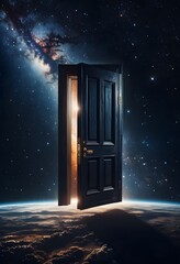 Open Doorway to Space above Earth