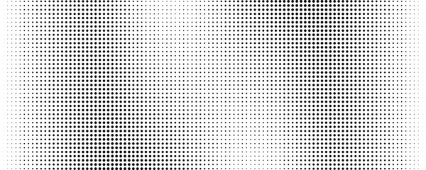 Gradient horizontal dot texture pattern in pop art style. Halftone black dots. Modern abstract monochrome vector illustration. Art & Illustration