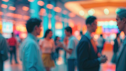 Home-store shopping mall theme with a creative bokeh effect and abstract blur background