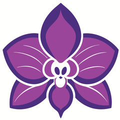 Orchid flower coloring pages. Orchid flower outline