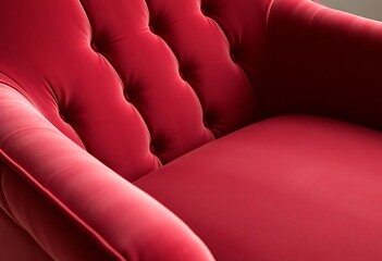 Obraz premium close up of a red couch in a room
