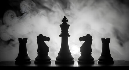 Striking Black and White Chess Wallpaper: A Monochrome Masterpiece for Chess Enthusiasts. Download this elegant and sophisticated chessboard background for your desktop or mobile device, fea