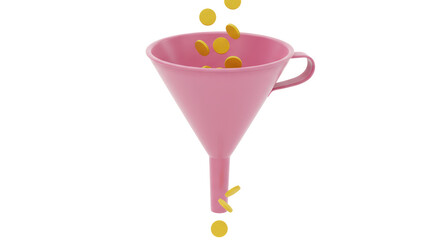 Isolated Funnel with Coins