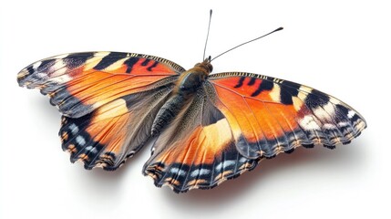 Captivating image of a brightly colored butterfly with intricate decorative wing patterns showcasing the beauty and diversity of nature s creatures  The delicate