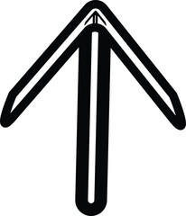 up arrow icon vector eps 10 full editable