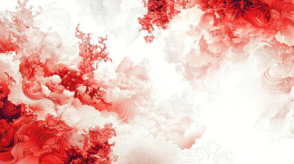 Pintura artistica manchas rojas