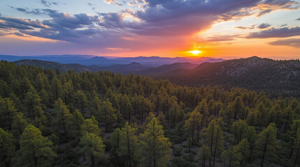 Obraz premium sunrise in the mountains