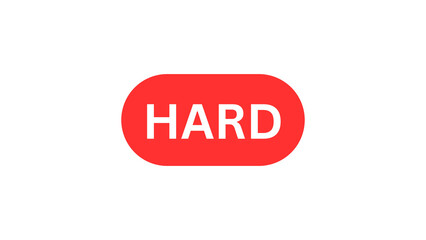 hard button vector illustration
