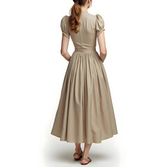 Fototapeta premium 18th Century Women’s Fashion Clothing Illustration with Vintage Historical Style