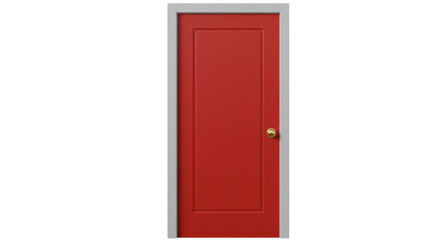 Isolated red door