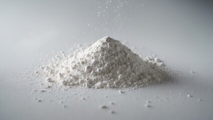 Background featuring flour with a sifted powder appearance