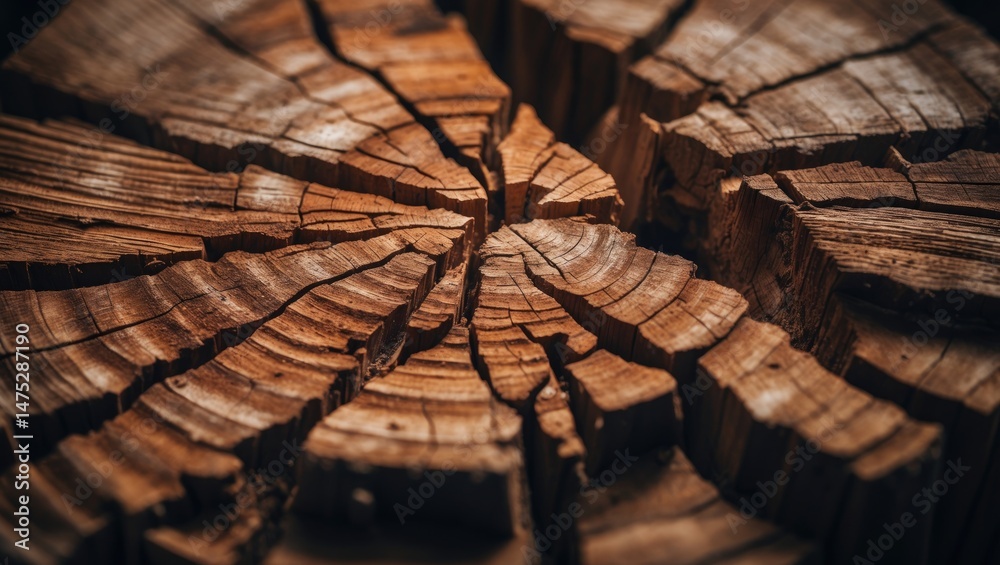 Aufkleber Old tree bark with cracks and textures for background pattern