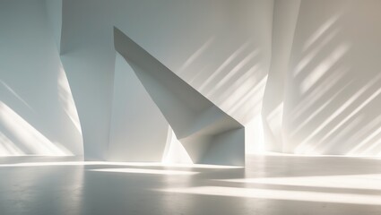 Diagonal soft light lines produce a calming pattern on a neutral backdrop.