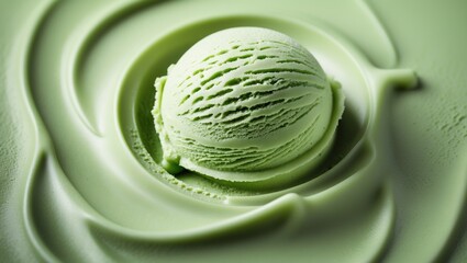 Macro texture of pistachio ice cream for creative use