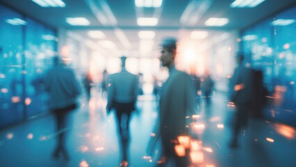 SOFTENED OFFICE BACKGROUND, BLUE AND WHITE THEME