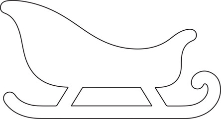 Christmas Sleigh silhouette 