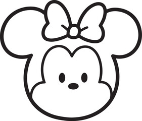 Mouse Face icon Silhouette 