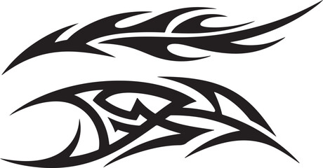 Tribal Flame Silhouette 