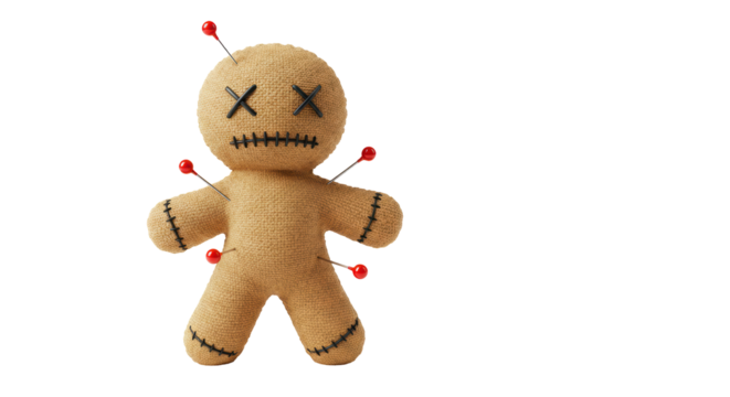 Isolated Voodoo Doll