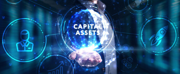 Business, Technology, Internet and network concept. Capital assets.