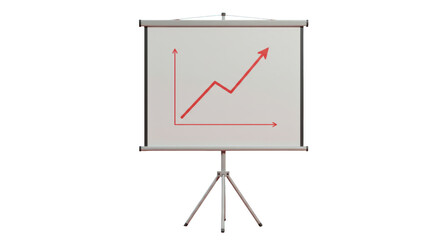 Isolated Presentation Screen with Chart
