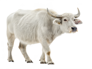 Water buffalo PNG, swamp buffalo PNG, farm animal PNG, horned bovine PNG, transparent background image