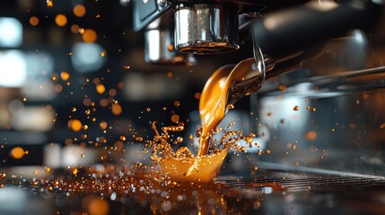 Espresso Perfection: A Dynamic Coffee Splash