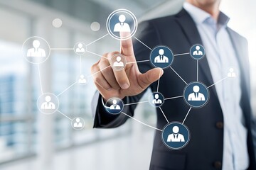 
 Save to Library
 Download Preview
 Preview Crop
 Find Similar
 
File #:  1131993387
Business workflow process management concept. Digital transformation, Workflow automation system with data diagram