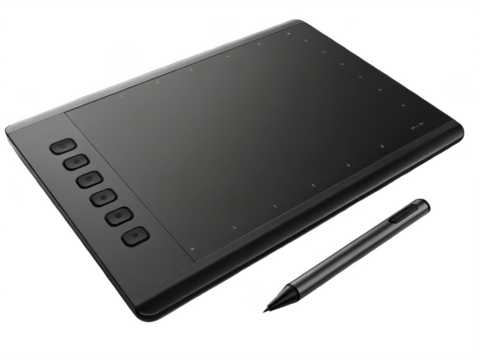 XP-Pen Artist Pro PNG, digital drawing tablet PNG, stylus display monitor PNG, graphic designer tool PNG, transparent background image