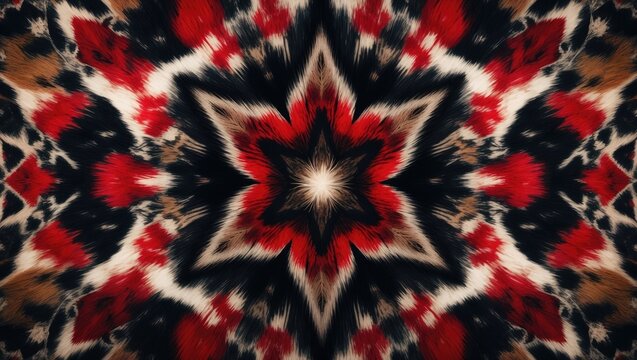 Mixed print design utilizing a range of embroidery, batik, and tie dye patterns. Suitable for textile, carpet, comforter, wallcovering, pillowcase, bedsheet, and silk fabric printing.