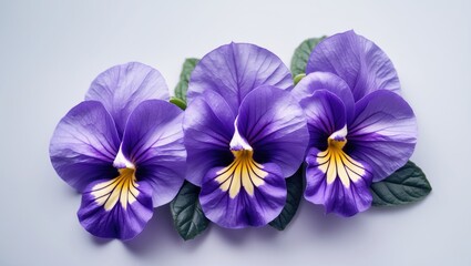 Fototapeta premium Stylish violet element on a white background with area for text or product