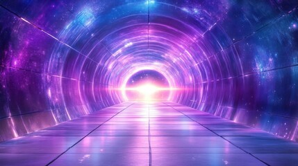 Cosmic tunnel, vibrant colors