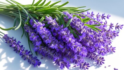 Fototapeta premium Lavender flowers captured up close