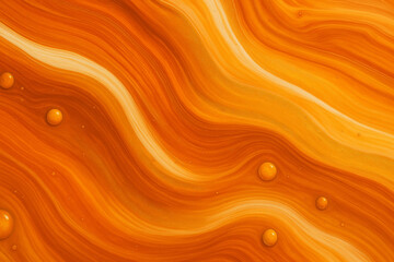 Vibrant Orange Fluid Art Abstract – Modern Swirl Acrylic Background