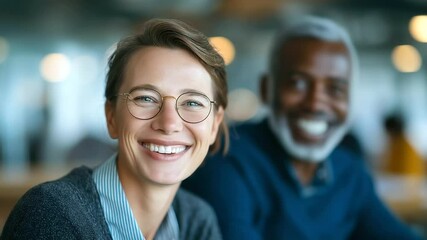 A diverse team collaborates seamlessly in a virtual corporate environment. - Powered by Adobe