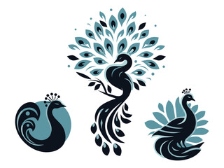 Peocock Vector Icon Pack