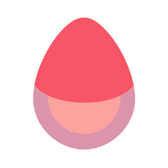 Abstract graphic with pink shades forming an egg shape