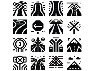 Road Vector Icon Pack
