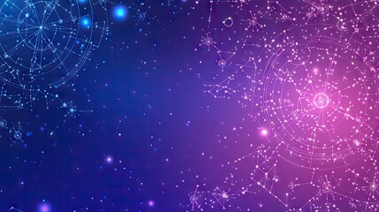 Cosmic constellation network graphic.  Abstract star map, connecting lines, and glowing points create a mesmerizing celestial design