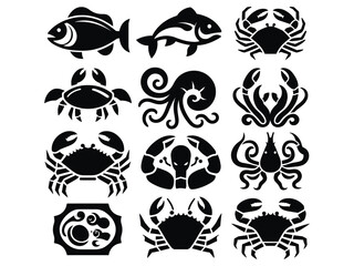  Sea Food Vector Icon Pack
