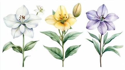 Lilac Flowers and Yellow Hellebore Floral Arrangement