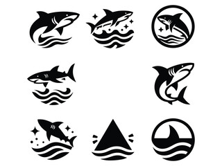 Sharks Vector Icon Pack