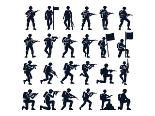 Soldier Vector Icon Pack