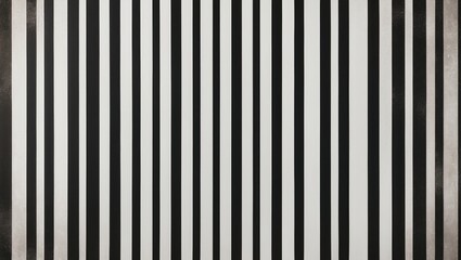 Obraz premium Classic black and white striped pattern with vintage texture on a clean space