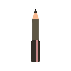 Obraz premium Illustration of a makeup pencil isolated on black background